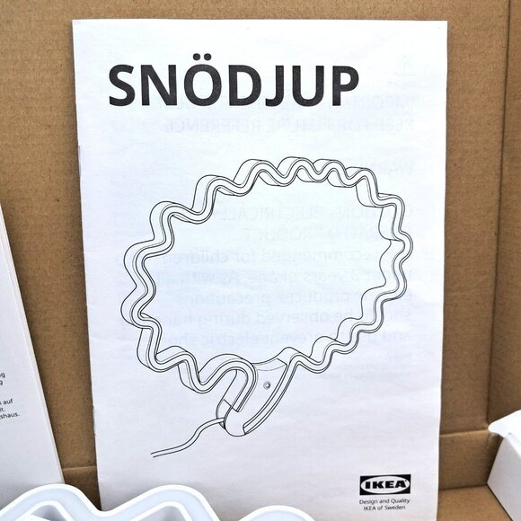 IKEA Snodjup  LED Decorative Light Speech Bubble White-Multicolor-705.106.54 - Picture 2 of 9